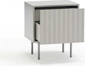 Világosszürke matt éjjeliszekrény Sierra – Teulat