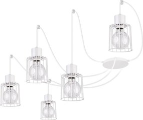 SIGMA LIGHTING 31141 LUTO Többágú Függesztett Lámpa Fehér E27 IP20