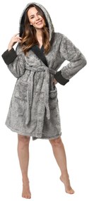 Fürdőköpeny Huggy Melanżs/szürke S/M