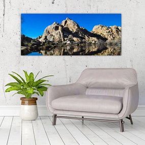 A tükröződő sziklák képe (120x50 cm)