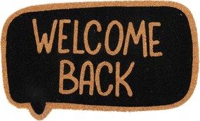 Lábtörlő Bejárati Szőnyeg Ajtó Előtt Welcome Back 75cm Fekete
