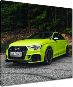 Vászonkép 60x60 Limezöld Audi Auto