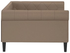 kávészínű műbőr kanapéágy 100 x 200 cm