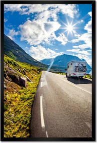 Poszterek keretben 40x60 Lakókocsis turizmus