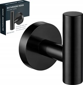 Fürdőszobai Törölközőtartó Akasztó Fali Tartó Delvant Mote Fekete