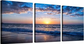 modern műalkotások Natura Blue Sea Landscape Képek a fürdőszobába