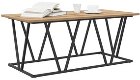 Kávézóasztal Mesteri Tölgy 100x50x40 cm Műgyanta és Fém