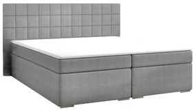 Boxspring ágy, 180x200, szürke, NAPOLI KOMFORT