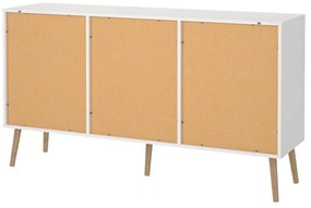 Fehér alacsony komód 149x82 cm Bodo – Tvilum