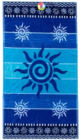 Stromboli kék strandtörölköző