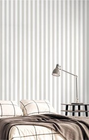 Parato Cristiana Masi Top Stripes Riga 7 fehér-szürke csíkos vlies tapéta – 38451
