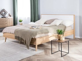 Franciaágy 160 cm SERVI (ágyráccsal) (világos fa). 1007527