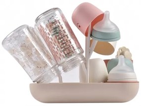 Beaba - Cumisüveg szárítóállvány bézs/narancs