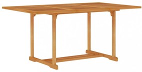 tömör tíkfa kerti asztal 150 x 90 x 75 cm