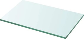 vidaXL 30x15 cm átlátszó panel üvegpolc