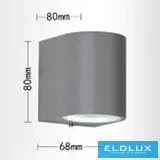 ELDLUX ES53-G Modern Kültéri Fali Lámpa IP44