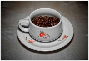 Poszterek 200x135 Kávébabok egy csészében