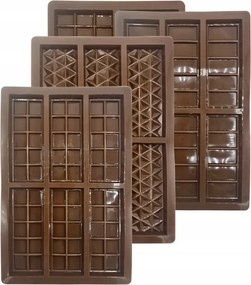 Csokoládé öntőforma szett 4 db-os