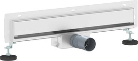 vidaXL Falon rögzített zuhanylefolyó Ezüst 50 cm Rozsdamentes acél 304