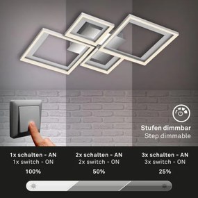 Briloner 3727-019 - LED Dimmelhető mennyezeti lámpa FRAME LED/38W/230V