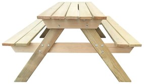 Fa piknik asztal 150 x 135 x 71,5 cm
