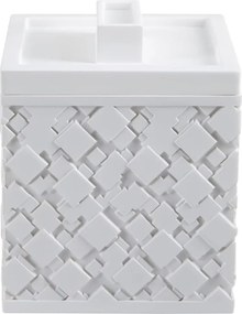 Fehér poligyanta fürdőszobai rendszerező vattakorongokhoz Agda – Spirella