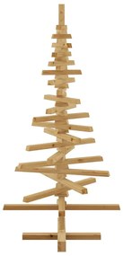 Fából készült Karácsonyfa állvánnyal Barna 120 cm Tömör fenyőfa