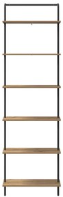 Könyvespolc kézműves tölgy 60 x 24 x 203 cm Faanyag