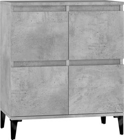 vidaXL betonszürke szerelt fa tálalószekrény 60 x 35 x 70 cm