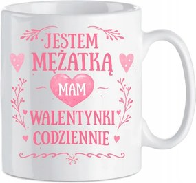 Kerámia bögre Férj vagyok Valentin napom van minden nap a feleségemnek