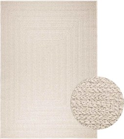 vidaXL ZIZUR krém juta hatású beltéri és kültéri szőnyeg 200x290 cm
