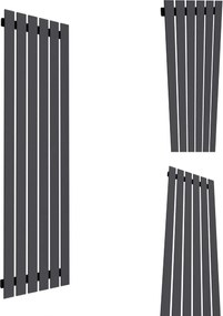 Dekorációs Radiátor FÜGGŐLEGES-R6 1400/450 Grafit