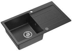 Samona - Konyhai mosogató SAMONA 77x44 cm gránit/fekete