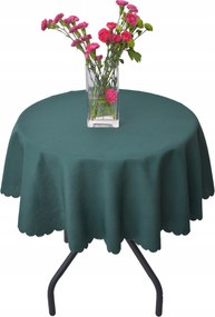 Abrosz Foltálló Zöld Lenvászon Kerek 120 CM