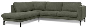 Sötétzöld sarokkanapé (bal oldali) Gomero – Scandic