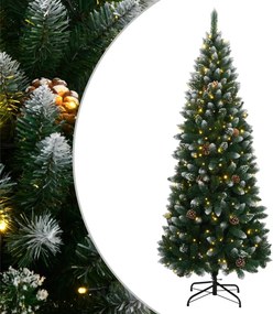 vidaXL műkarácsonyfa 300 LED-del 210 cm