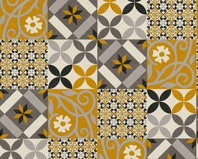 Vinil Tapéta Mosható Sárga Csempe