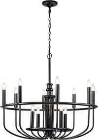Kichler Capitol Hill KL-CAPITOL-HILL12-BLK Csillár 12x40 W/E14