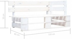 fehér fa kerti raklap sarokpad