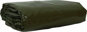 vidaXL Ponyva 650g / m² Olajzöld 2 x 3 m Vászon PVC bevonattal