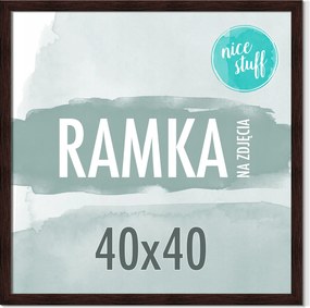Képkeret 40x40 Képkeret szögletes sötétbarna barna