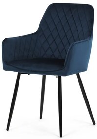 Kék Bársony Étkezőszék. DCH-215 BLUE4