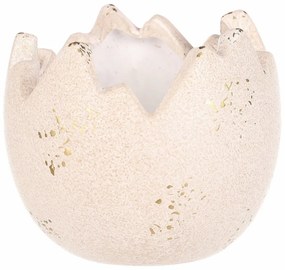 Kerámia virágtartó Álló héj, 13 x 13 x 11 cm