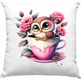 Jancsi Párna +töltet -édes Bagoly Alvás Dekoráció 37x37cm Lengyel