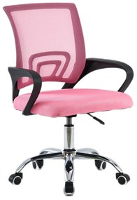Irodai szék, rózsaszín/fekete, DEX 4 NEW