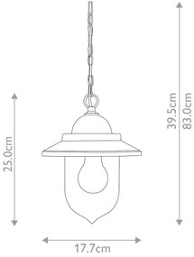 Elstead FE-ALLIER-P-WW - Csillár láncon ALLIER 1xE27/60W/230V tölgy