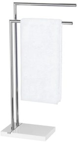 WENKO 20487100 - Törölközőállvány NOBLE 45,5x82 cm fényes króm/fehér