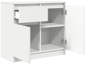 fehér szerelt fa tálalószekrény fiókos 71x35x65 cm