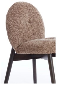 Barna kárpitozott étkezőfotel szett 2 db-os Sinosa – Light &amp; Living