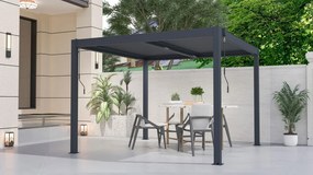 Bioklimatikus pergola G21 Austin 3x3 m, antracit alumínium - sérült csomagolás